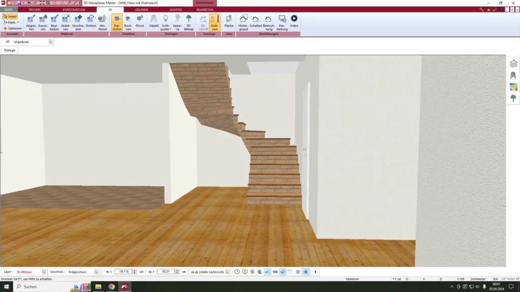 Einfach und präzise: Entwerfen Sie Ihre Traumtreppe mit unserer Einsteiger-Software in 3D
