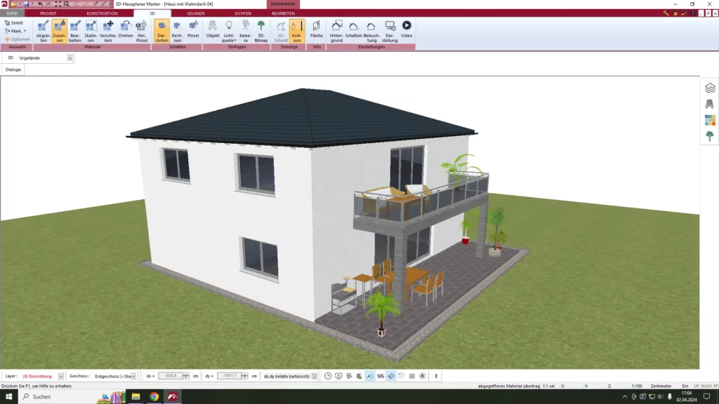 Selbst gestaltetes Walmdach: 3D-Planungstool bietet einfache Visualisierung und Präzision