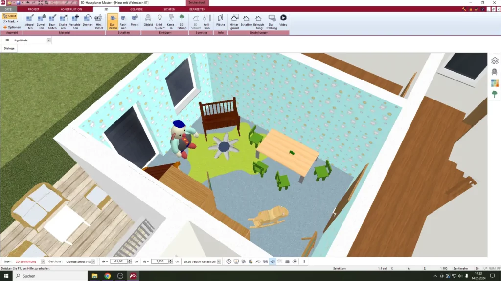 Kinderzimmer planen in 3D 1 ab kinderzimmer bild 1